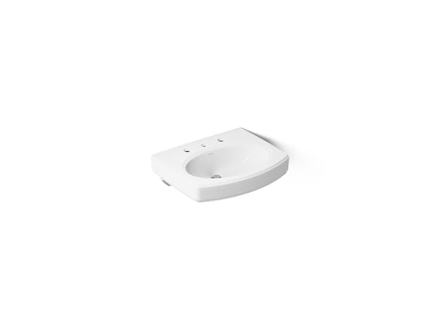 Kohler Pinoir 22'' oval wall-mount bathroom sink - White