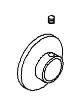 Kohler Genuine Parts Flange & SET Screw ASSY - Vibrant Brushed Moderne Brass by Kohler Genuine Parts