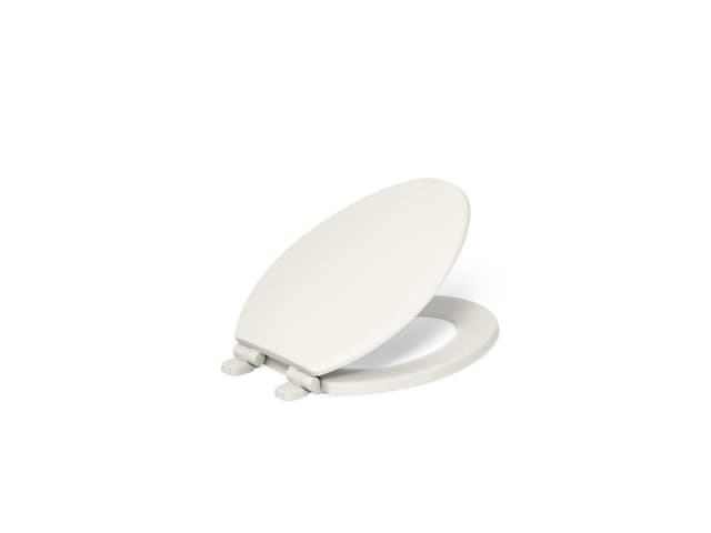 Kohler Ridgewood Quiet-CloseE elongated toilet seat - Biscuit