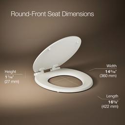 Ridgewood Quiet-CloseE round-front toilet seat - image 3