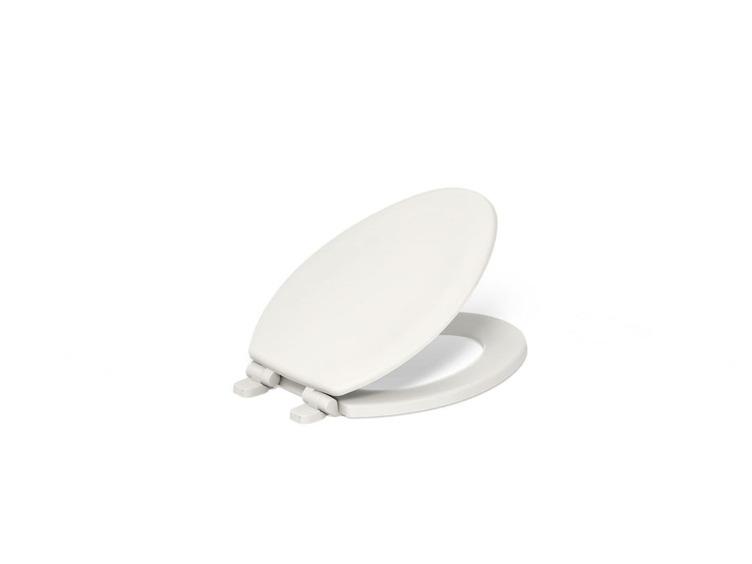 Kohler Stonewood Quiet-CloseE elongated toilet seat - Biscuit by Kohler