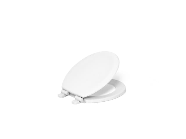 Kohler Stonewood Quiet-CloseE round-front toilet seat - White