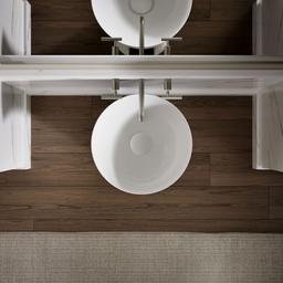 VeilE 16'' pedestal bathroom sink, no overflow - image 9