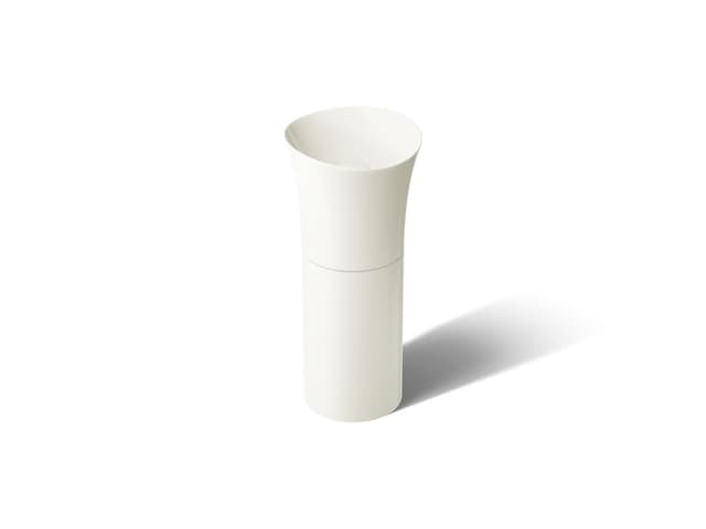 Kohler VeilE 16'' pedestal bathroom sink, no overflow - Biscuit