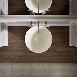 VeilE 16'' pedestal bathroom sink, no overflow - image 9