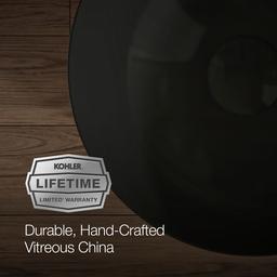 VeilE 16'' round vessel bathroom sink or pedestal sink basin, no overflow - image 10