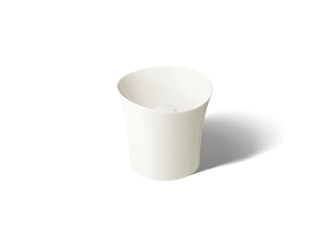 Kohler VeilE 16'' round vessel bathroom sink or pedestal sink basin, no overflow - Biscuit