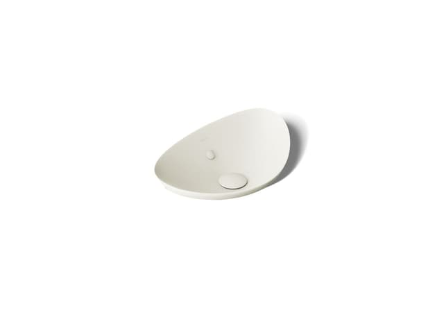 Kohler VeilE 21'' oval vessel bathroom sink - Biscuit