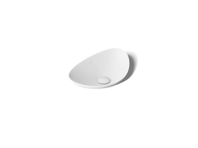 Kohler VeilE 21'' oval vessel bathroom sink, no overflow - White