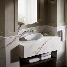 Kohler VeilE 21'' oval vessel bathroom sink, no overflow - White - image 4