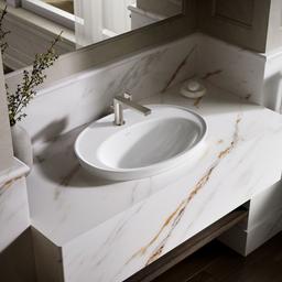 Kohler Serif 22-1/4'' oval drop-in bathroom sink - White - image 2