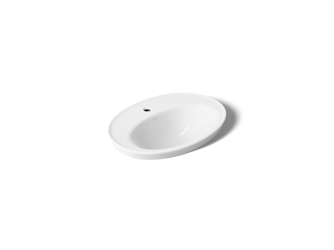 Kohler Serif 22-1/4'' oval drop-in bathroom sink - White by Kohler
