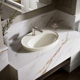 Kohler Serif 22-1/4'' oval drop-in bathroom sink - Biscuit - image 2