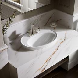 Kohler Serif 22-1/4'' oval drop-in bathroom sink - White - image 2