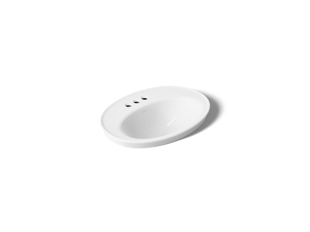 Kohler Serif 22-1/4'' oval drop-in bathroom sink - White by Kohler