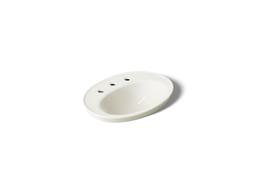 Kohler Serif 22-1/4'' oval drop-in bathroom sink - Biscuit - image 1