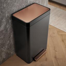 13-gallon stainless steel step trash can - image 7