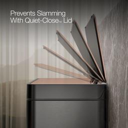 13-gallon stainless steel step trash can - image 6