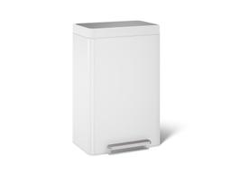 13-gallon stainless steel step trash can - image 1