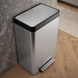 13-gallon stainless steel step trash can - image 7