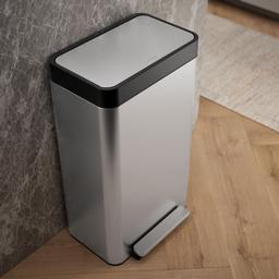 8-gallon loft stainless steel step trash can - image 6