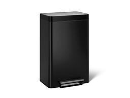 Kohler Dual-compartment step trash can - Black Stainless - image 1