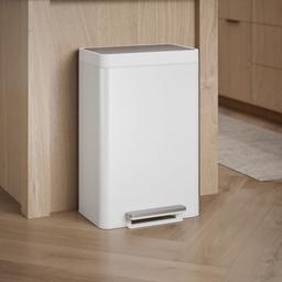 Kohler Dual-compartment step trash can - Stainless Steel White - image 2