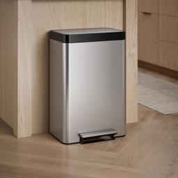 Kohler Dual-compartment step trash can - Stainless Steel - image 2