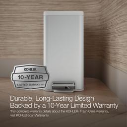 2.5-gallon slim step trash can - image 12