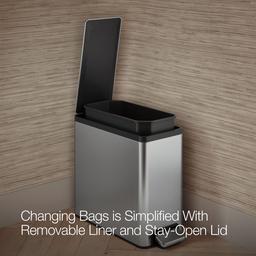 2.5-gallon slim step trash can - image 5