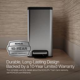 2.5-gallon slim step trash can - image 12