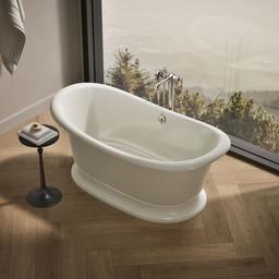 ArtifactsE 66-1/4'' x 32-1/2'' freestanding bath - Biscuit - image 2