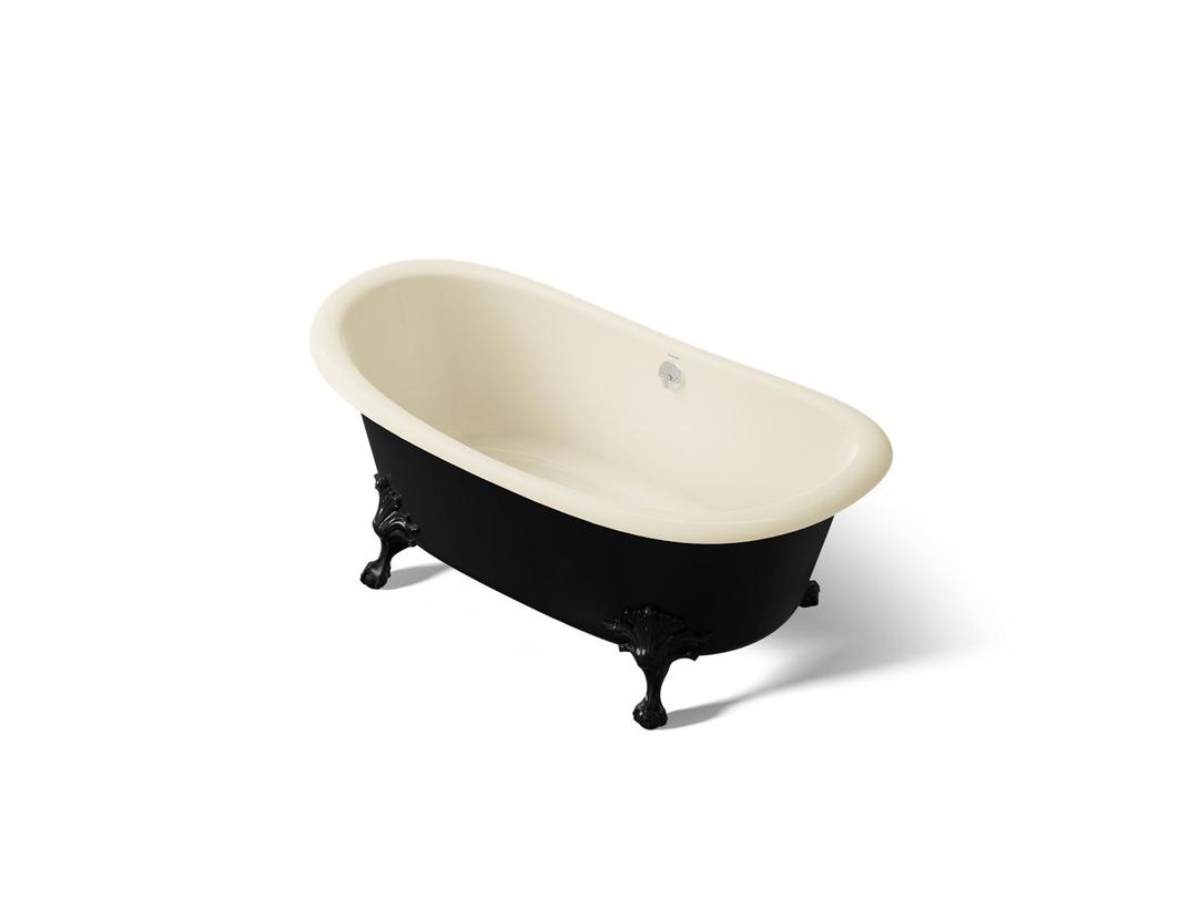 ArtifactsE 66-1/4'' x 32-1/2'' freestanding bath - Biscuit by Kohler