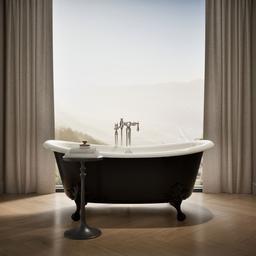 ArtifactsE 66-1/4'' x 32-1/2'' freestanding bath - Biscuit - image 4