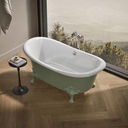ArtifactsE 66-1/8'' x 32-1/2'' freestanding bath - Aspen Exterior With White Interior - image 2