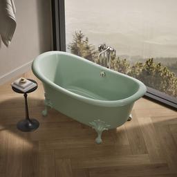 ArtifactsE 66-1/8'' x 32-1/2'' freestanding bath - Aspen Exterior With Aspen Interior - image 2