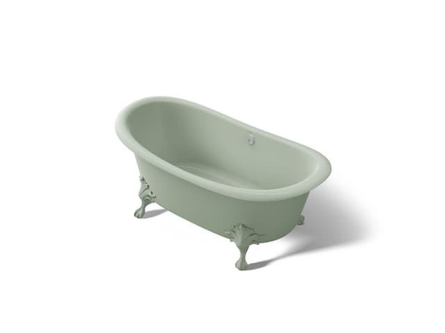 Kohler ArtifactsE 66-1/8'' x 32-1/2'' freestanding bath - Aspen Exterior With Aspen Interior