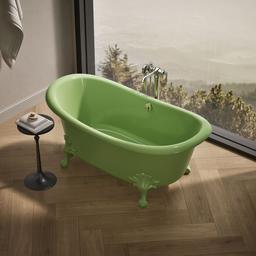 ArtifactsE 66-1/8'' x 32-1/2'' freestanding bath - Fresh Green Exterior With Fresh Green Interior - image 2