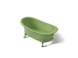 ArtifactsE 66-1/8'' x 32-1/2'' freestanding bath - Fresh Green Exterior With Fresh Green Interior - image 1