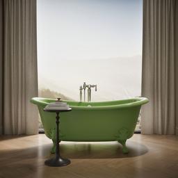 ArtifactsE 66-1/8'' x 32-1/2'' freestanding bath - Fresh Green Exterior With Fresh Green Interior - image 4