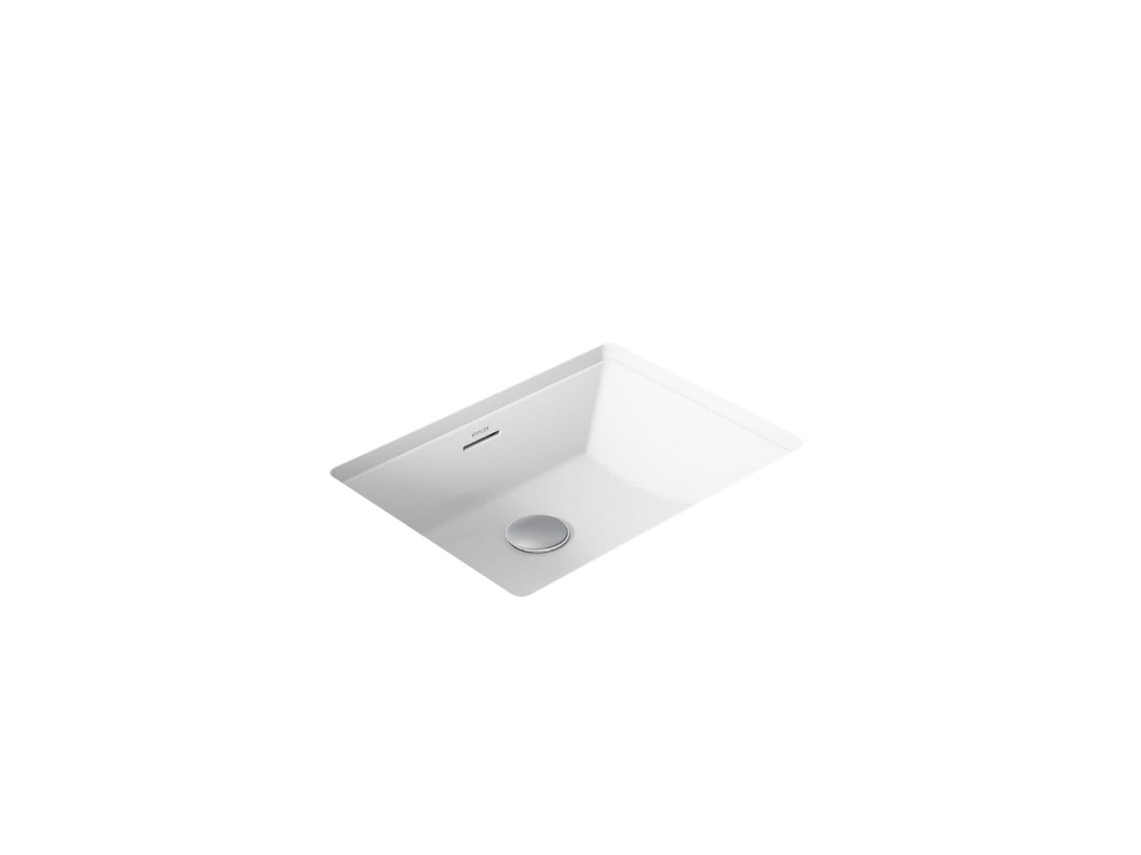 Kohler Brazn 21-1/4'' rectangular undermount bathroom sink - White by Kohler