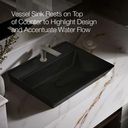 Brazn 23'' rectangular vessel bathroom sink - image 5