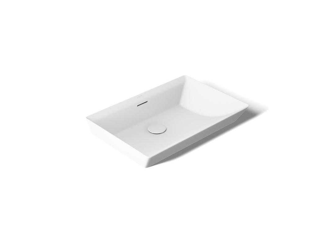 Brazn 23'' rectangular vessel bathroom sink by Kohler