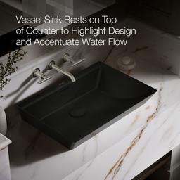 Brazn 23'' rectangular vessel bathroom sink - image 5