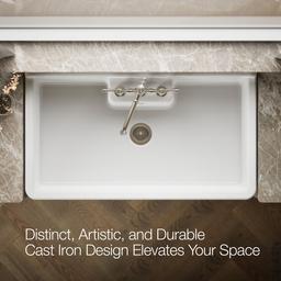 Farmstead 45'' top-/wall-mount single-bowl workstation farmhouse kitchen sink - image 4