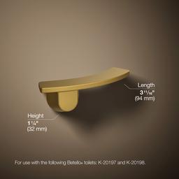 Betello Right-hand trip lever - Vibrant Brushed Moderne Brass - image 3