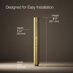 Kohler Shift+ Round two-function handshower, 2.5 gpm - Vibrant Brushed Moderne Brass - image 3