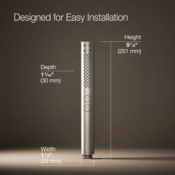 Kohler Shift+ Round two-function handshower, 2.5 gpm - Vibrant Brushed Nickel - image 3