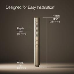 Kohler Shift+ Round two-function handshower, 2.5 gpm - Vibrant Brushed Bronze - image 3