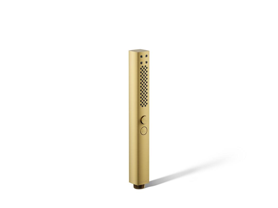 Kohler Shift+ Square two-function handshower, 2.5 gpm - Vibrant Brushed Moderne Brass by Kohler